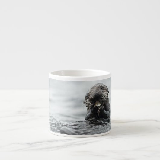 Entzückender Seeotter Espressotasse (Vorderseite)