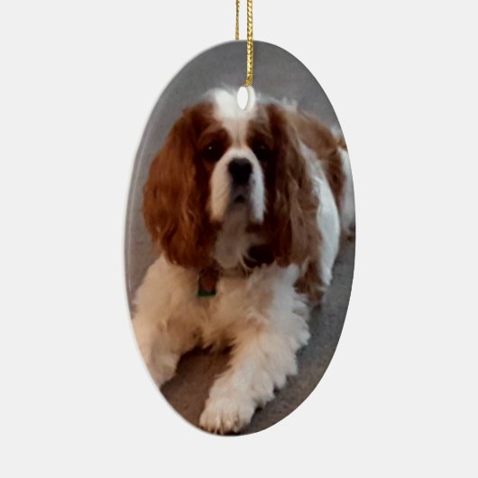 Entzückender unbekümmerter Königcharles Spaniel Keramik Ornament (Rechts)