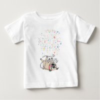 Entzückender und alberner Mops