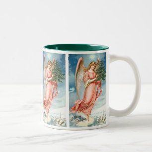Entzückender Weihnachtsengel Zweifarbige Tasse
