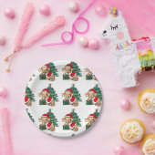Entzückender WeihnachtshundTeller Pappteller (Party)