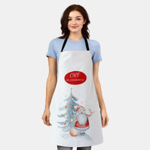 Entzückender Weihnachtsmann Feiertag Schürze
