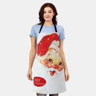Entzückender Weihnachtsmann Roter Feiertag Schürze