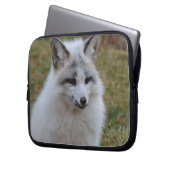 Entzückender weißer Fox Laptopschutzhülle (Vorderseite Links)