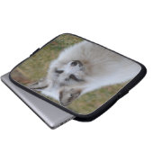 Entzückender weißer Fox Laptopschutzhülle (Vorne Knopf)