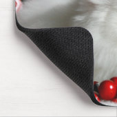 Entzückender weißer Perser in der Mousepad (Ecke)