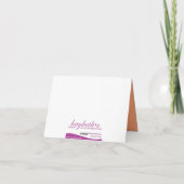 Entzückender Westie danken Ihnen zu kardieren Dankeskarte (Rückseite)