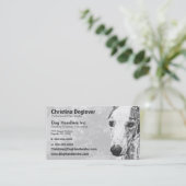 Entzückender Whippet Hund Visitenkarte (Stehend Vorderseite)