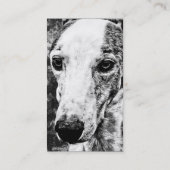 Entzückender Whippet Hund Visitenkarte (Rückseite)