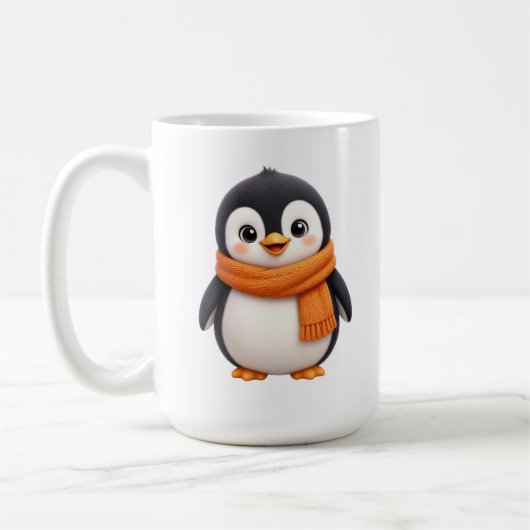 Entzückender Winter Pinguin Kaffeetasse (Links)