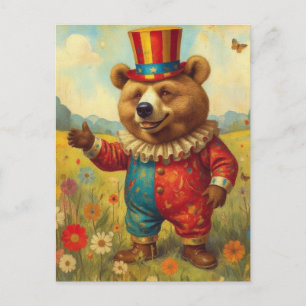 Entzückender Zirkusbär Postkarte