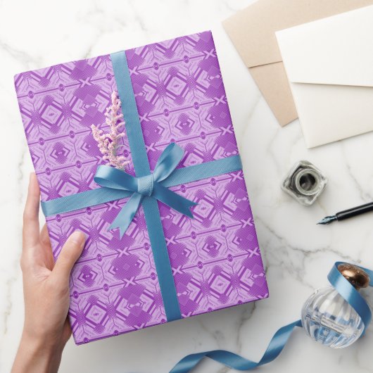 Entzückendes abstraktes Chevron-Muster Geschenkpapier (Schenken)