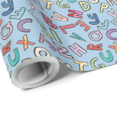Entzückendes Alphabet-Packpapier Geschenkpapier (Rolleneckpunkt)