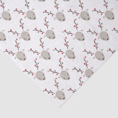 Entzückendes Aquarell-Rotwild-Ren-Seidenpapier Seidenpapier (Ausschnitt)