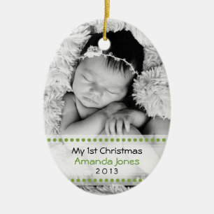 Entzückendes Babys erstes Weihnachten Keramikornament