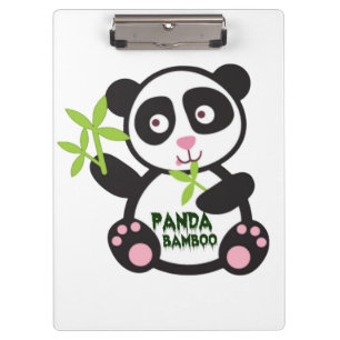 Entzückendes Bambus-Panda-Design – Perfekt für Klemmbrett