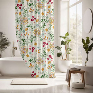 Entzückendes Blüten-Serenity-Design Duschvorhang