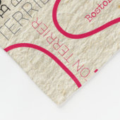 Entzückendes Boston Terrier Fleecedecke (Ecke)