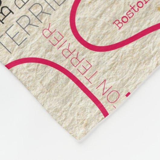 Entzückendes Boston Terrier Fleecedecke (Ecke)