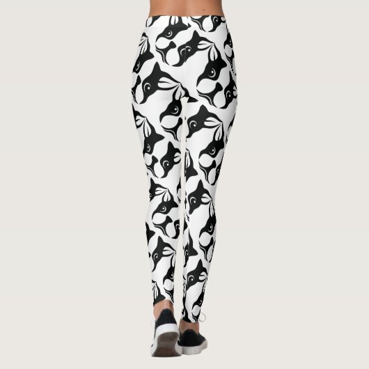 Entzückendes Boston Terrier Leggings (Rückseite)