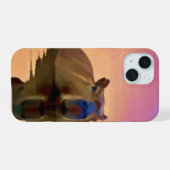Entzückendes Capybara iPhone 15 Hülle (Rückseite (Horizontal))