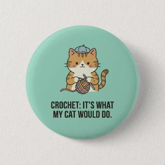 Entzückendes Crochet-Liebhaber-Design mit orangefa Button
