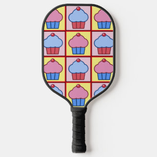 Entzückendes Cupcake-Muster Pickleball Schläger
