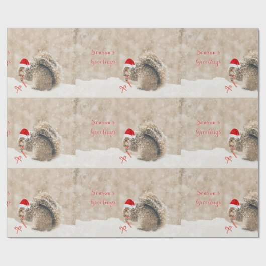 Entzückendes Eichhörnchen in der Geschenkpapier (Flach)