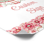 Entzückendes Feen-Mädchen Errötend Blumen Geburtst Poster (Ecke)