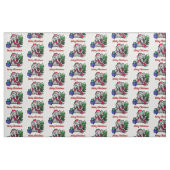 Entzückendes frohe Weihnachten Sant Elefant-Muster Stoff (Fat Quarter (45,7 x 55,9 cm))