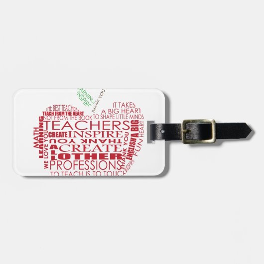 Entzückendes Geschenk für Lehrer Gepäckanhänger (Vorderseite horizontal)
