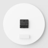 Entzückendes glückliches Emoji Gesicht-Ist immer Große Wanduhr (Rückseite)