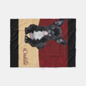 Entzückendes iCuddle französische Bulldogge Fleecedecke (Vorderseite (Horizontal))