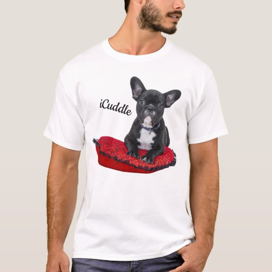 Entzückendes iCuddle französische Bulldogge T-Shirt (Vorderseite)