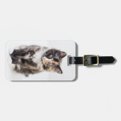 Entzückendes Kaliko-Kätzchen Gepäckanhänger (Vorderseite horizontal)