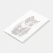 Entzückendes Kaliko-Kätzchen Post-it Klebezettel (angewinkelt)
