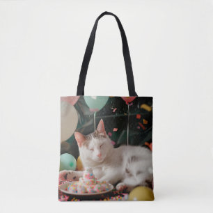 Entzückendes Katzen-Geburtstagsfeier-Design Tasche