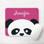 Entzückendes Kawaii Panda-Bärn-Gesichts-Rosa Mousepad (Mit Mouse)