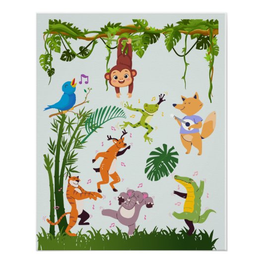 Entzückendes Kinderzimmer-Design Poster (Vorderseite)