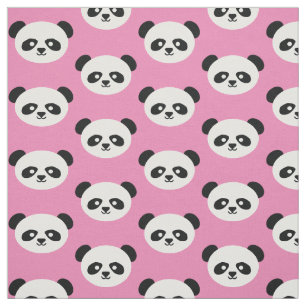 Entzückendes KindKawaii Panda-Bärn-Gesichts-Rosa Stoff