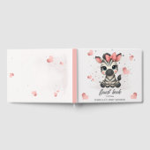 Entzückendes kleines weibliches Zebra Gästebuch (Voll)