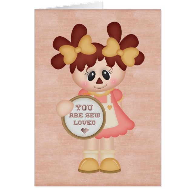 Entzückendes Land-nähende Flickenpuppe (Vorne)