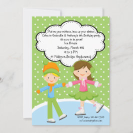 Entzückendes Mädchen u. BoyIce Einladung