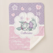 Entzückendes Name-Schlafenhäschen Sherpadecke (Vorderseite)