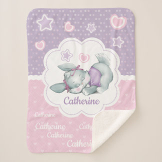 Entzückendes Name-Schlafenhäschen Sherpadecke