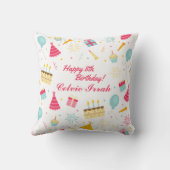 Entzückendes personalisiertes alles Gute zum Kissen (Rückseite)