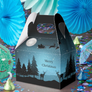 Entzückendes Rentier bei Nacht Geschenkschachtel