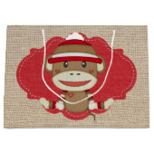 Entzückendes rustikales kundenspezifisches große geschenktüte (Vorderseite)