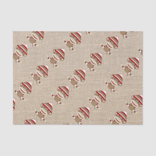 Entzückendes rustikales kundenspezifisches seidenpapier (Vorderseite)