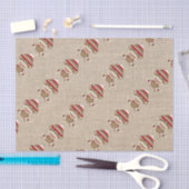 Entzückendes rustikales kundenspezifisches seidenpapier (Handwerk)